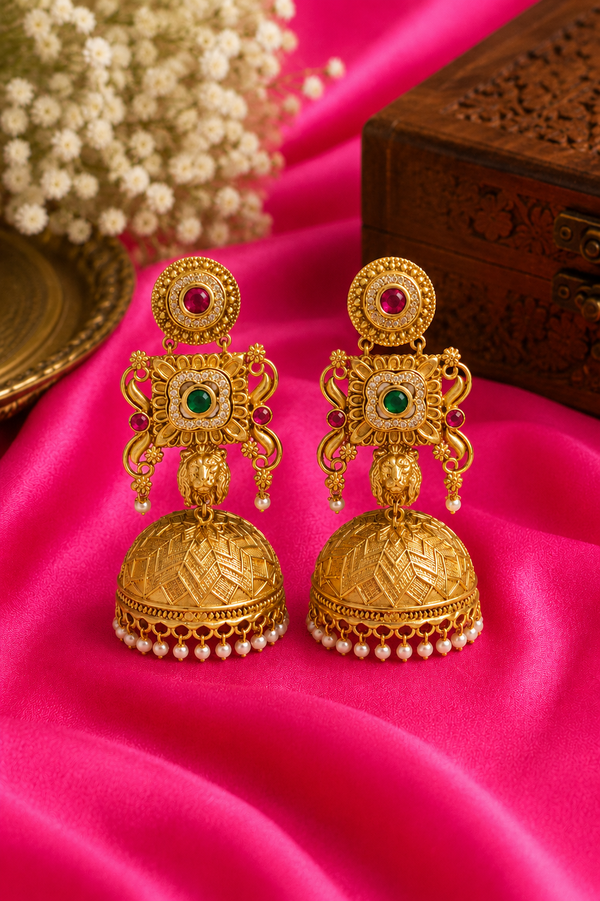 Simhavahini Jhumka 🦁✨