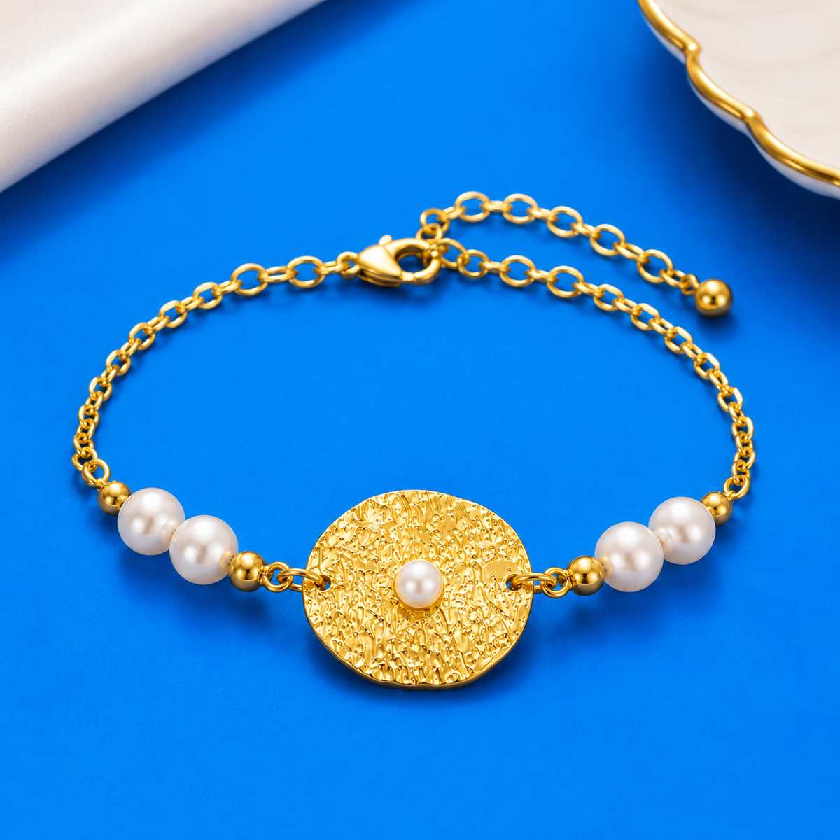 💛✨Golden Pearl Aura Bracelet