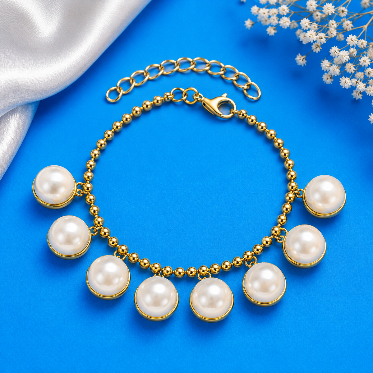 πβ¨ That Golden pearl Glow Bracelet
