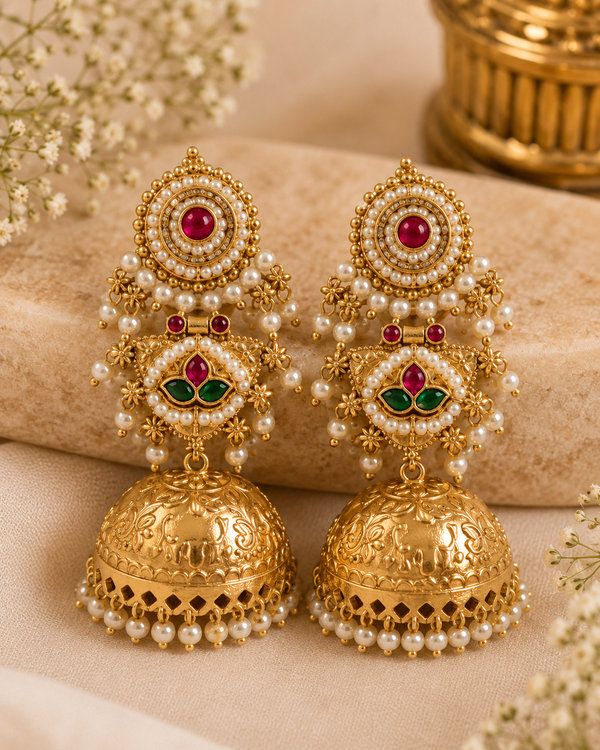 Mandira Moti Aura Jhumka ✨