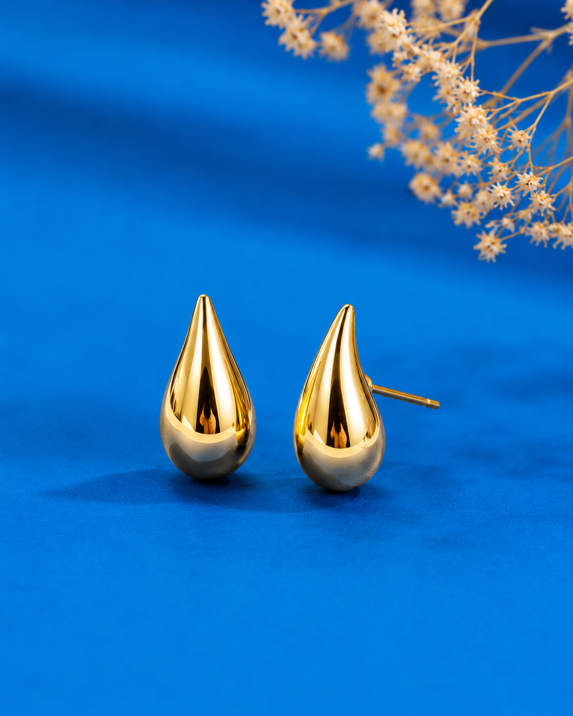 ✨ Golden Dew Drops 💦Earrings
