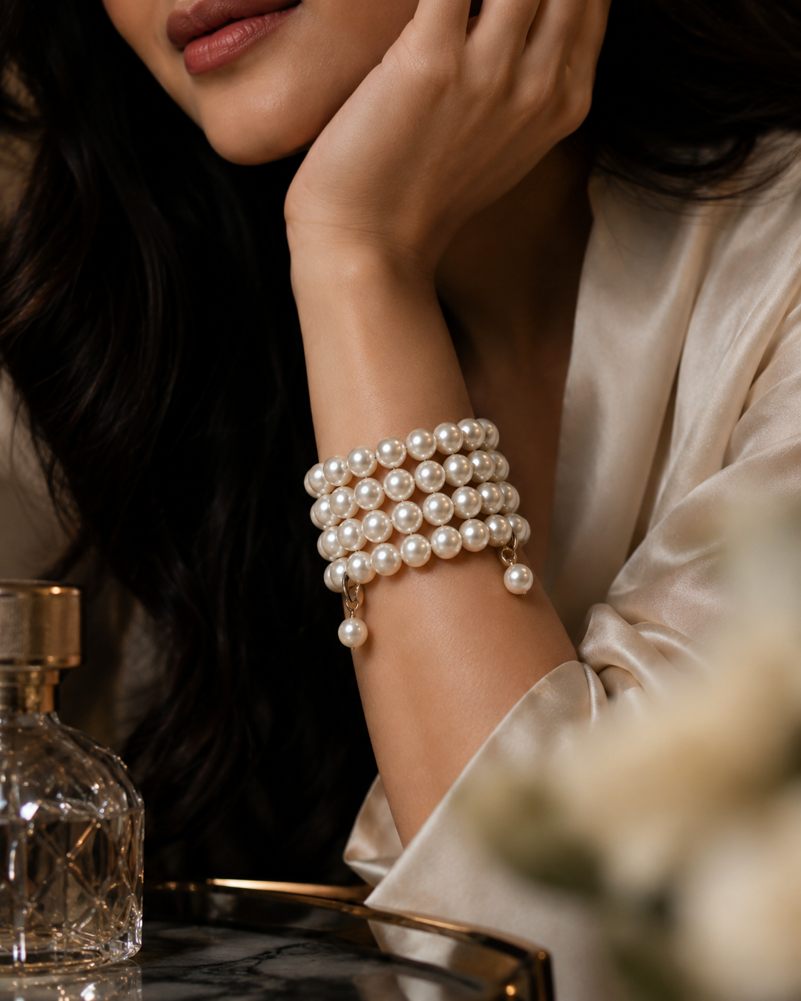 💛🟡✨Golden Pearl Cuff bracelet
