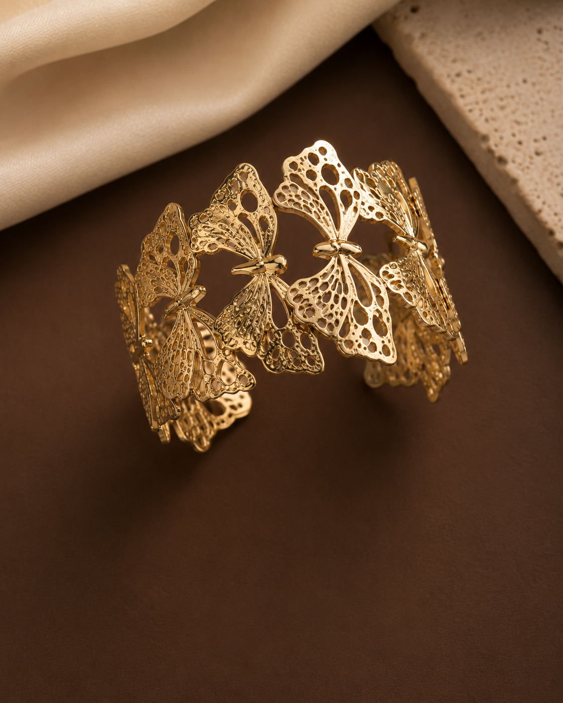 💛🦋✨Golden Butterfly Cuff bracelet