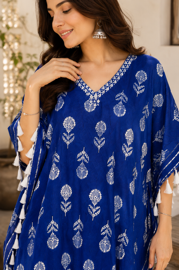 Vastrini💙label🏷️ Tassel Kaftan