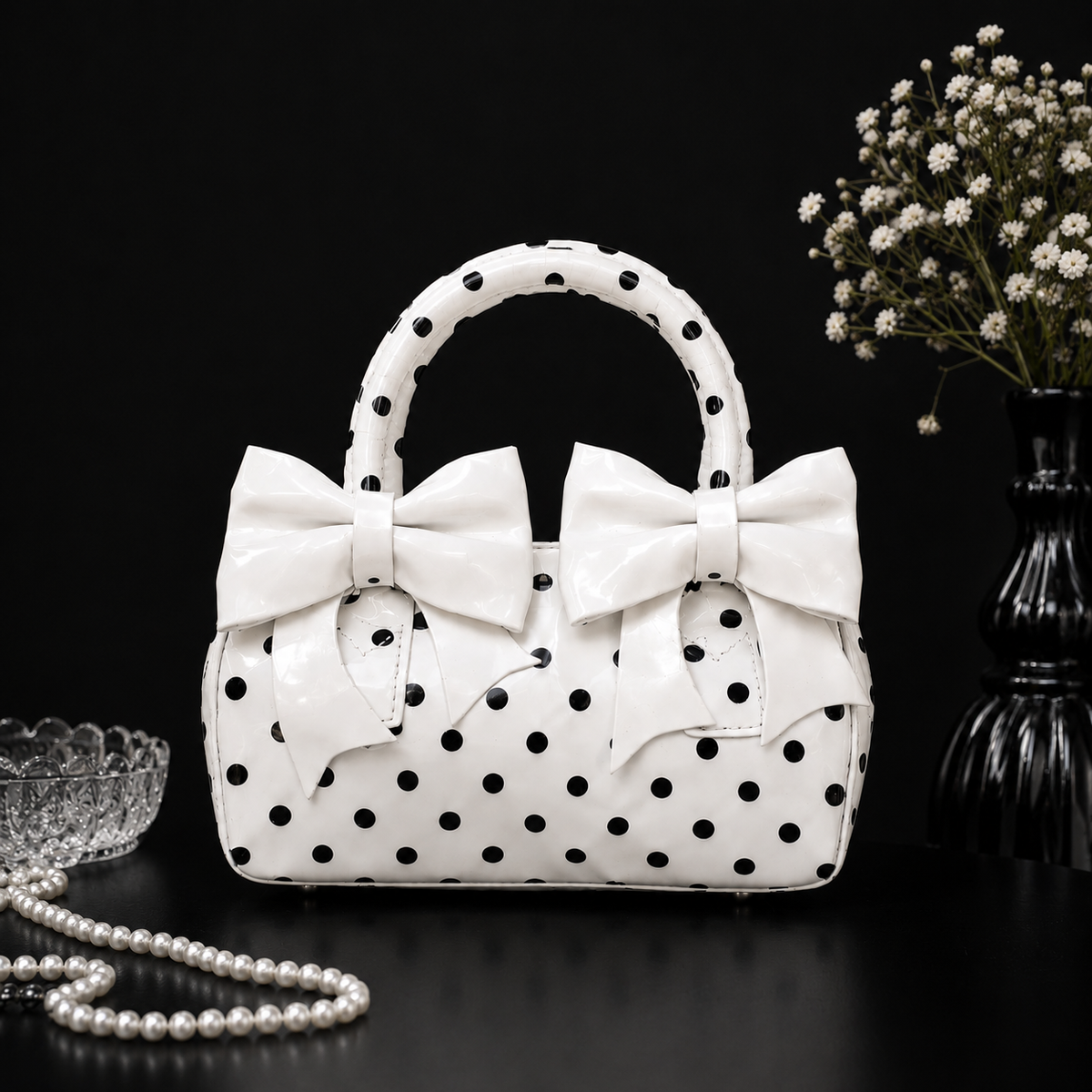 Polka Belle Bag💬⚫⚪💬 HOT SELLING✨🔥💥