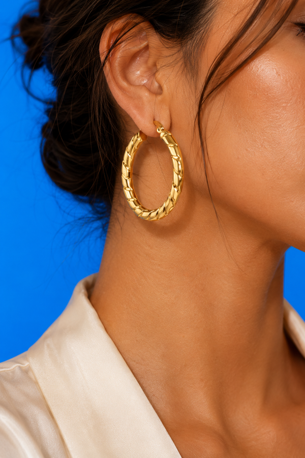 ✨ Luna Twist Hoops Earrings