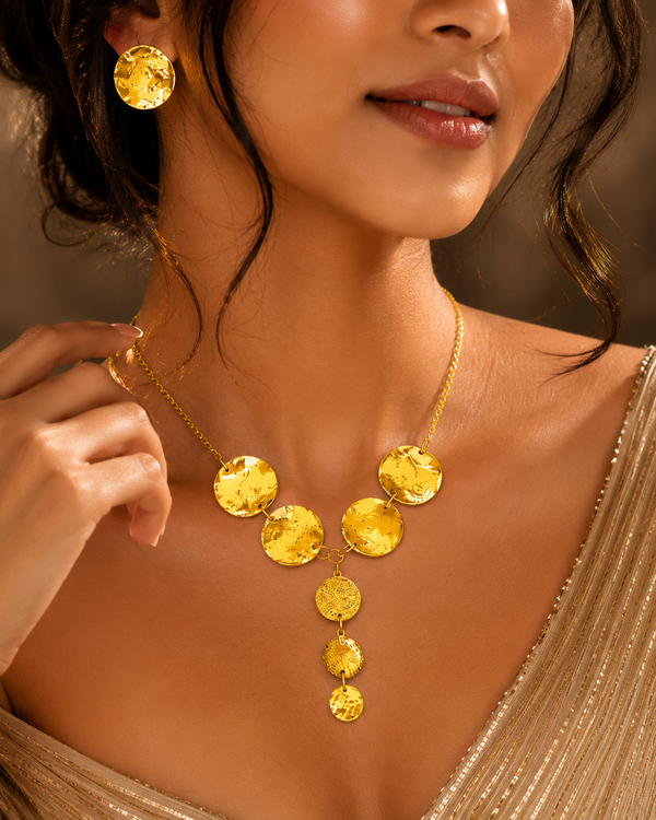 🔥💥The Golden Glow Coins Necklace SET